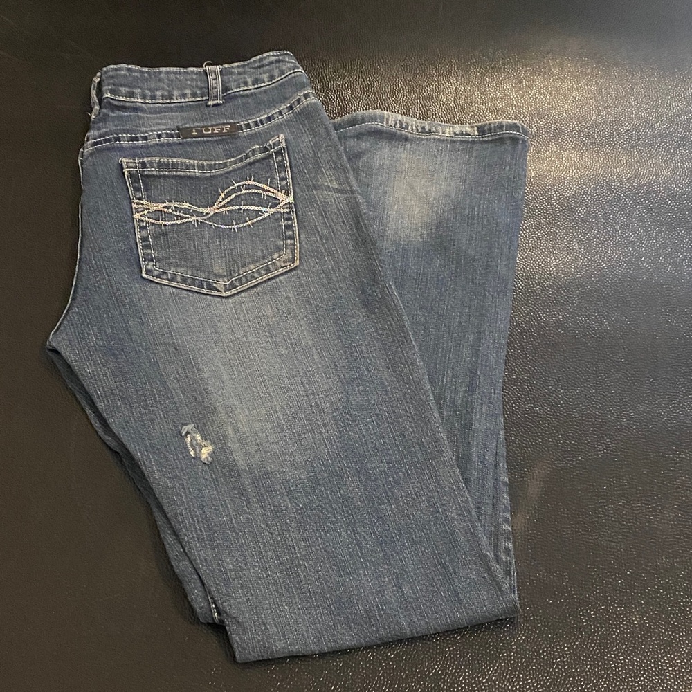 Cowgirl Tuff Women's Classic Blue Boot Cut Jeans